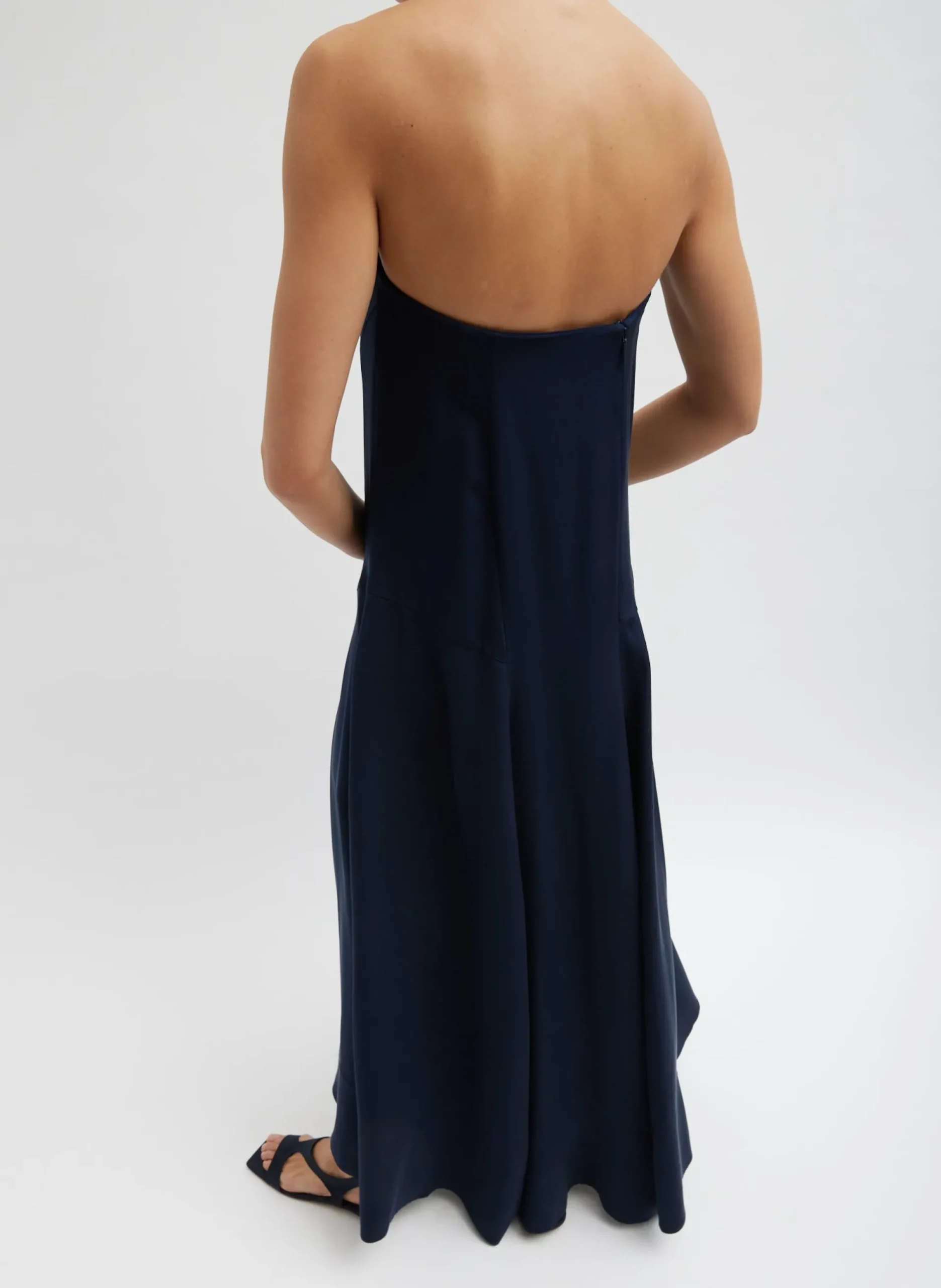 4-Ply Silk Strapless Sculpted Dress