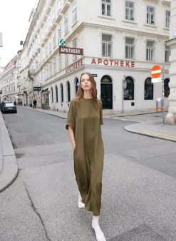 4 Ply Silk T-Shirt Dress