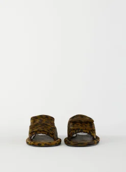 Pony Hair Calf Print Beryen Sandal