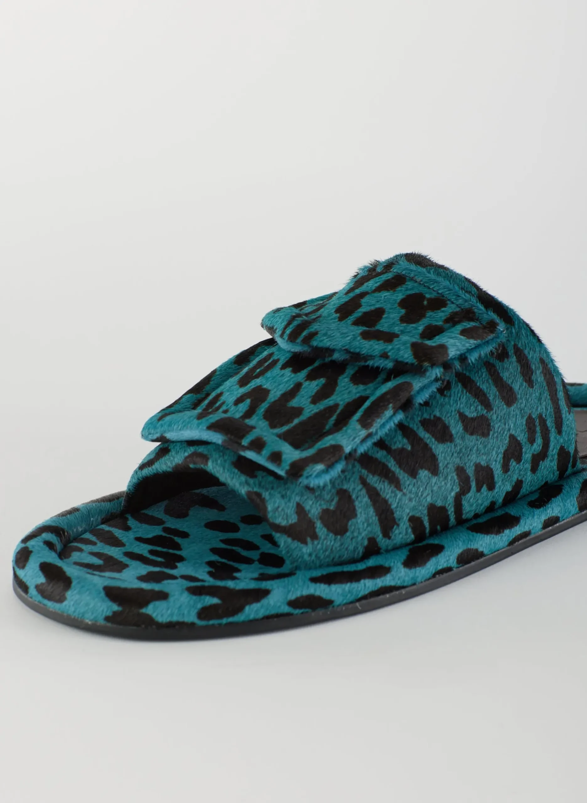 Pony Hair Calf Print Beryen Sandal