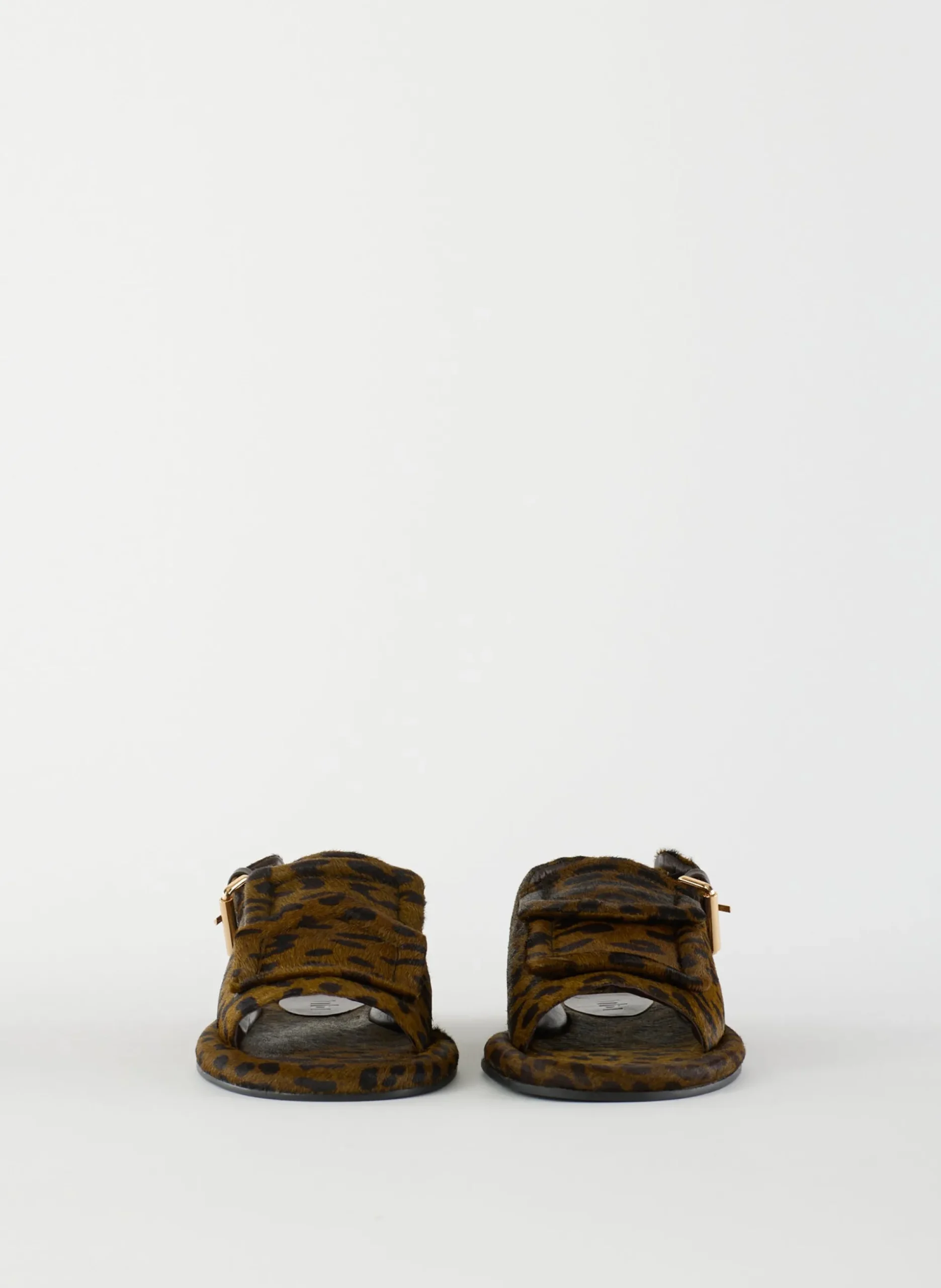 Pony Hair Calf Print Slingback Beryen Sandal