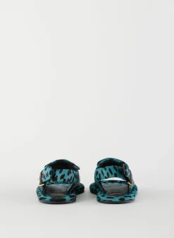 Pony Hair Calf Print Slingback Beryen Sandal