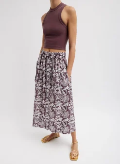 Recycled Nylon Batik Full Skirt