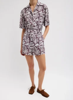 Recycled Nylon Batik Pull On Shorts