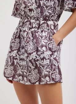 Recycled Nylon Batik Pull On Shorts