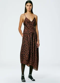 Recycled Sporty Nylon Cheetah Cami Dress