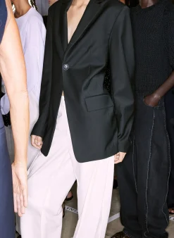 Recycled Tropical Wool Sculpted Blazer