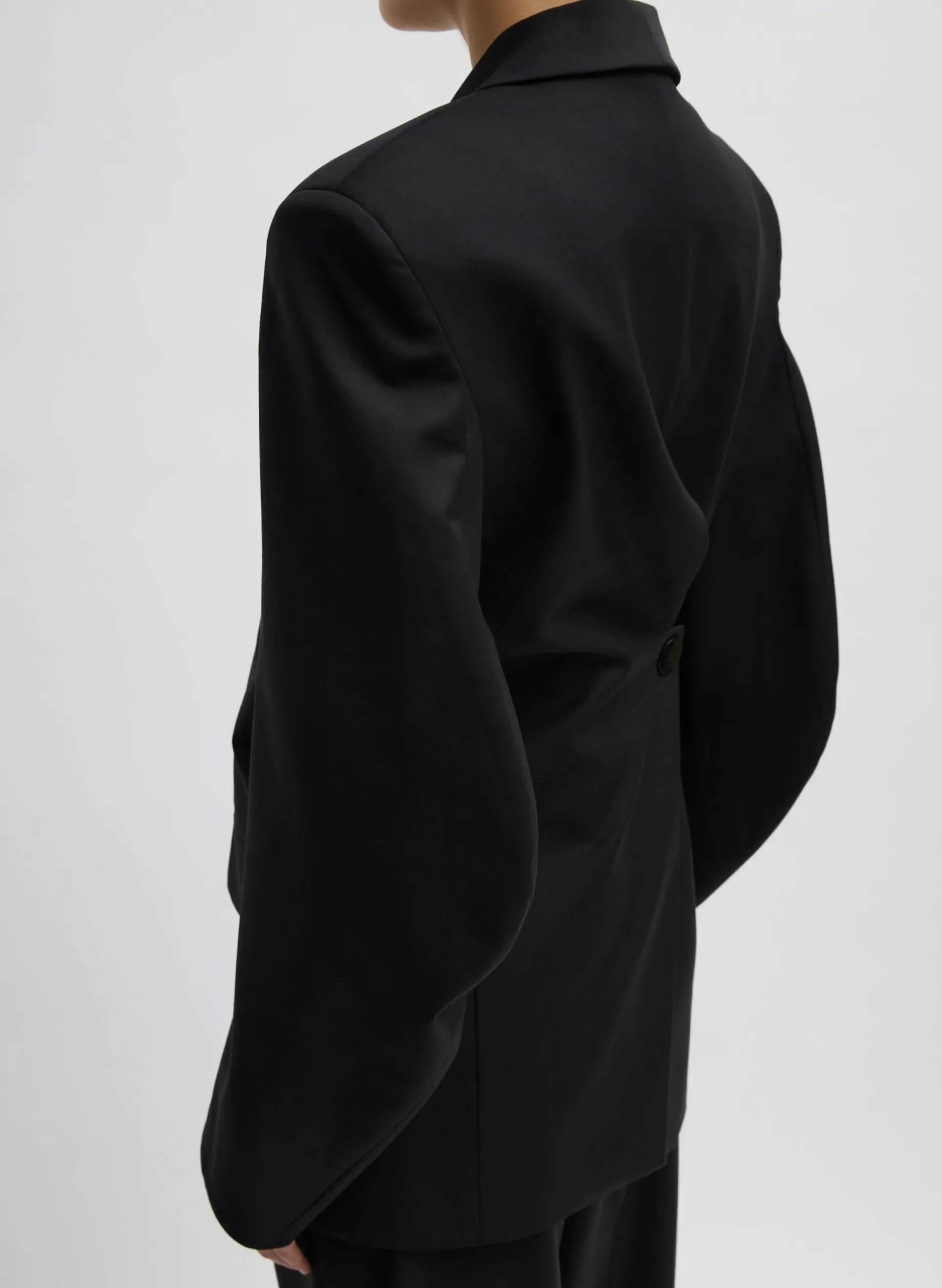 Recycled Tropical Wool Sculpted Blazer