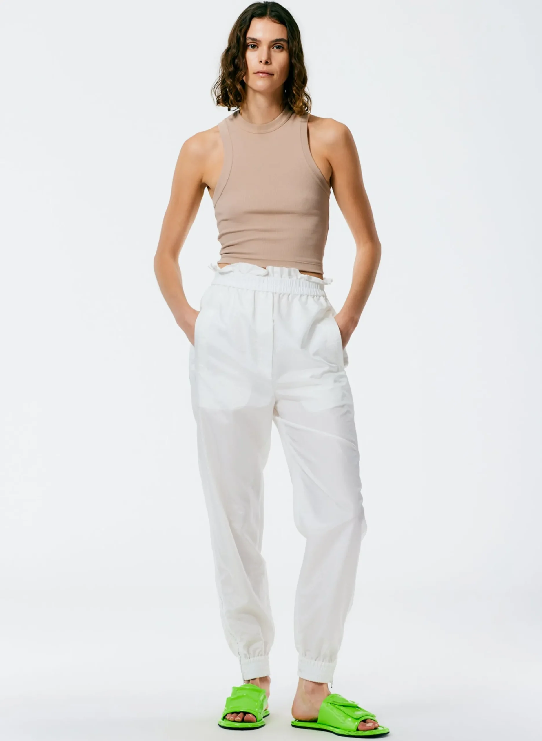 Ribbed T-Shirt Cropped Tank
