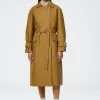 Sculpted Cotton Trench