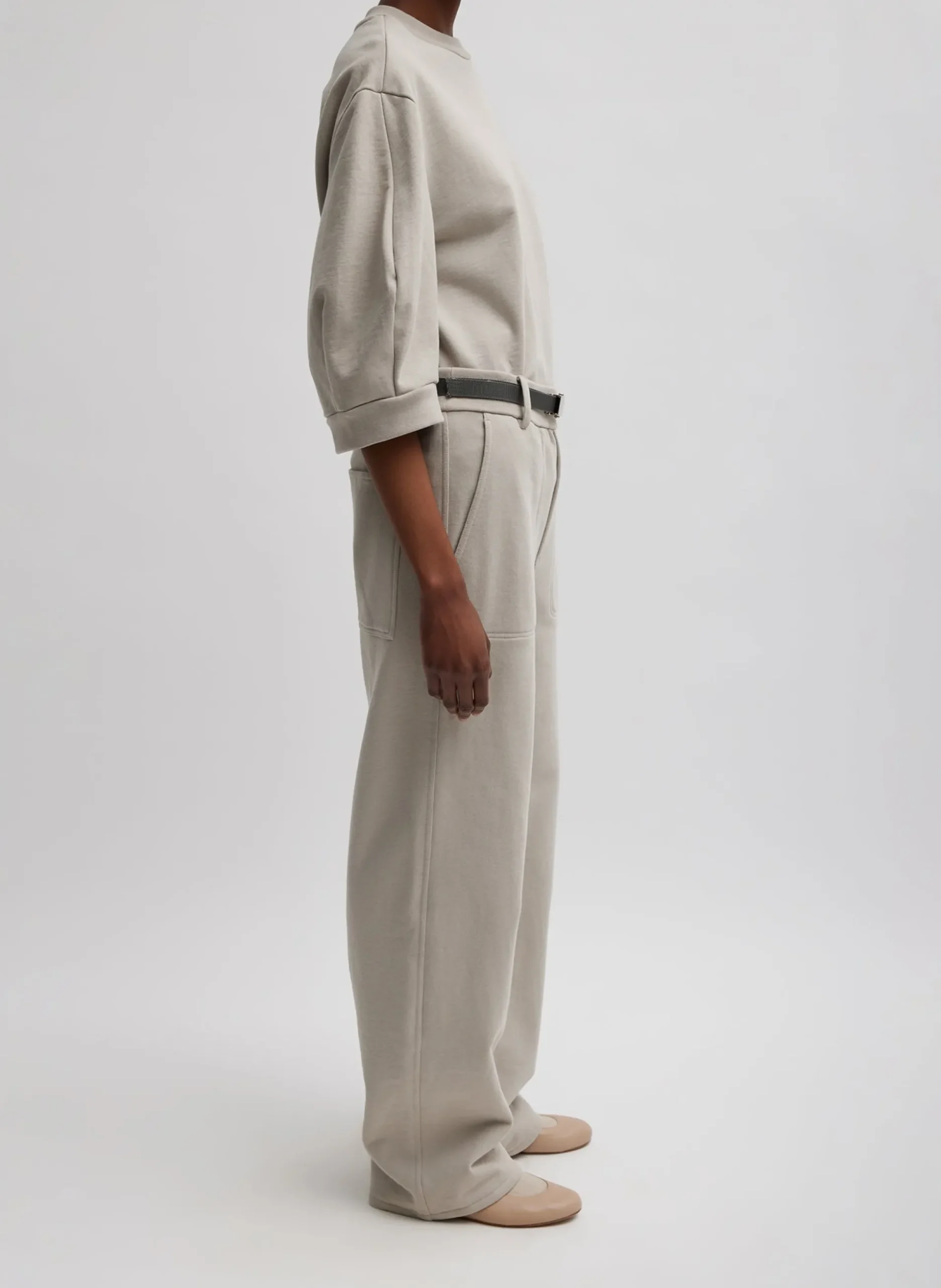 Sculpted Short Sleeve Sweatshirt