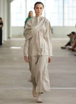 Silk Habutai Circular Seamed Skirt