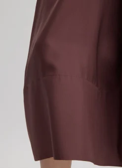 Silk Habutai Circular Seamed Skirt