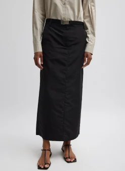 Silk Nylon Maxi Skirt