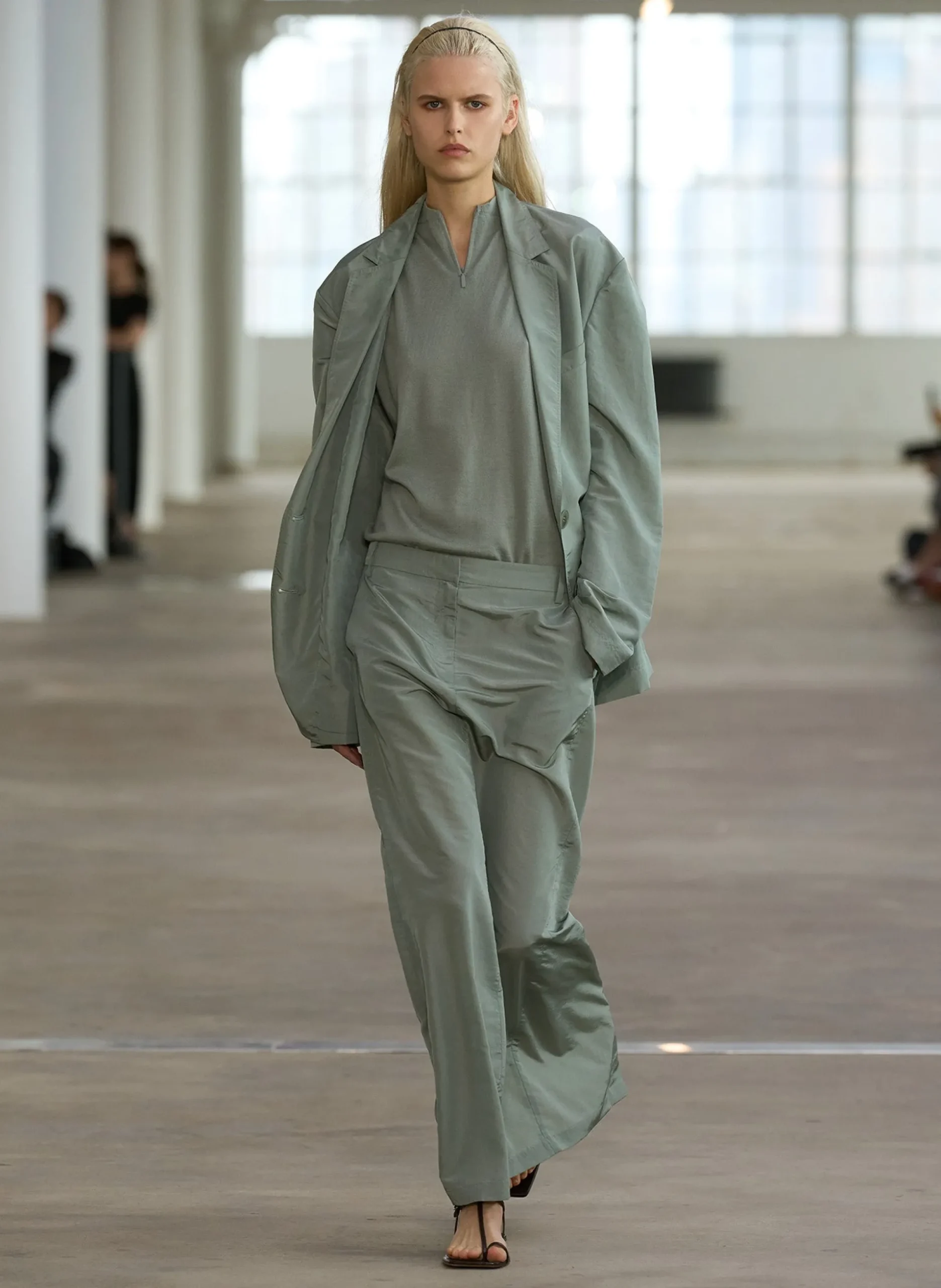 Silk Nylon Maxi Skirt