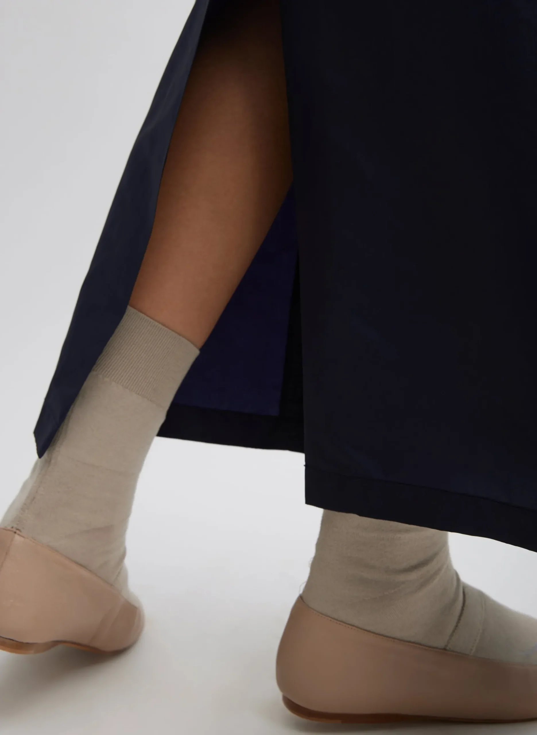 Silk Nylon Maxi Skirt