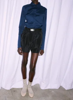 Silk Nylon Pull On Shorts