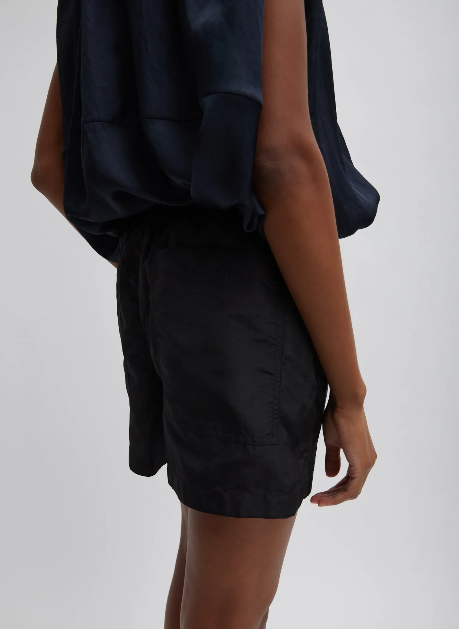 Silk Nylon Pull On Shorts