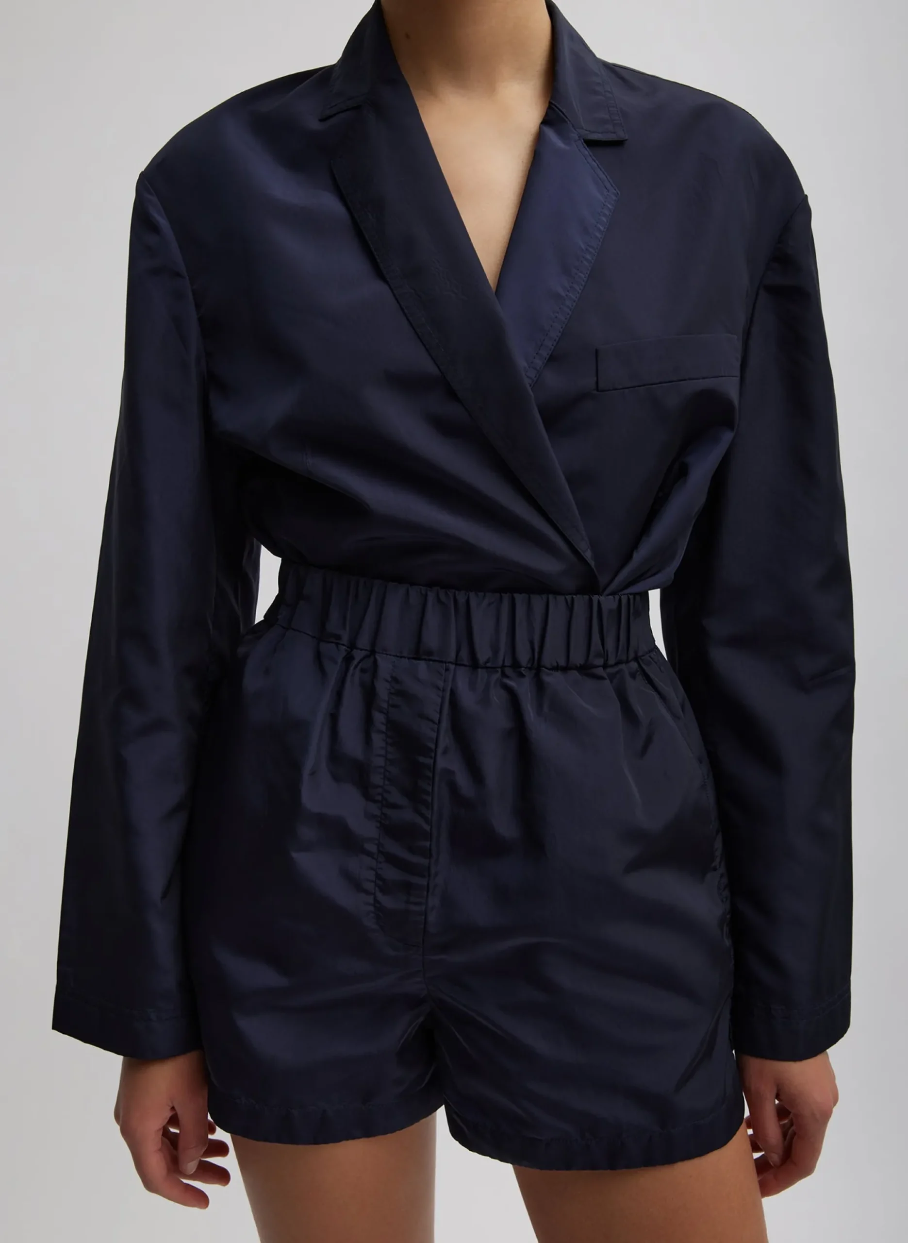 Silk Nylon Pull On Shorts