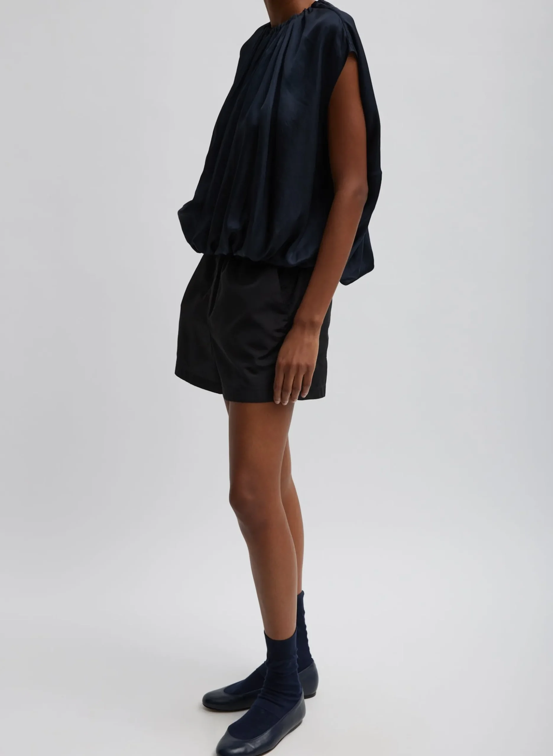 Silk Nylon Pull On Shorts