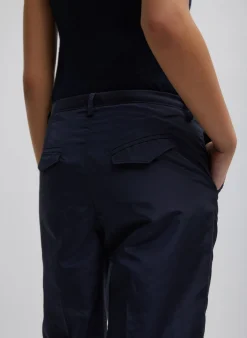 Silk Nylon Straight Leg Trouser