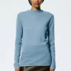 Skinlike Mercerized Wool Soft Sheer Pullover