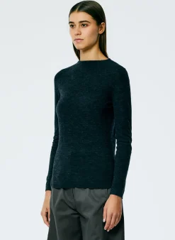 Skinlike Mercerized Wool Soft Sheer Pullover