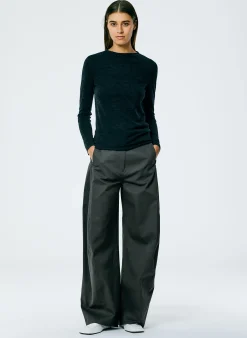 Skinlike Mercerized Wool Soft Sheer Pullover