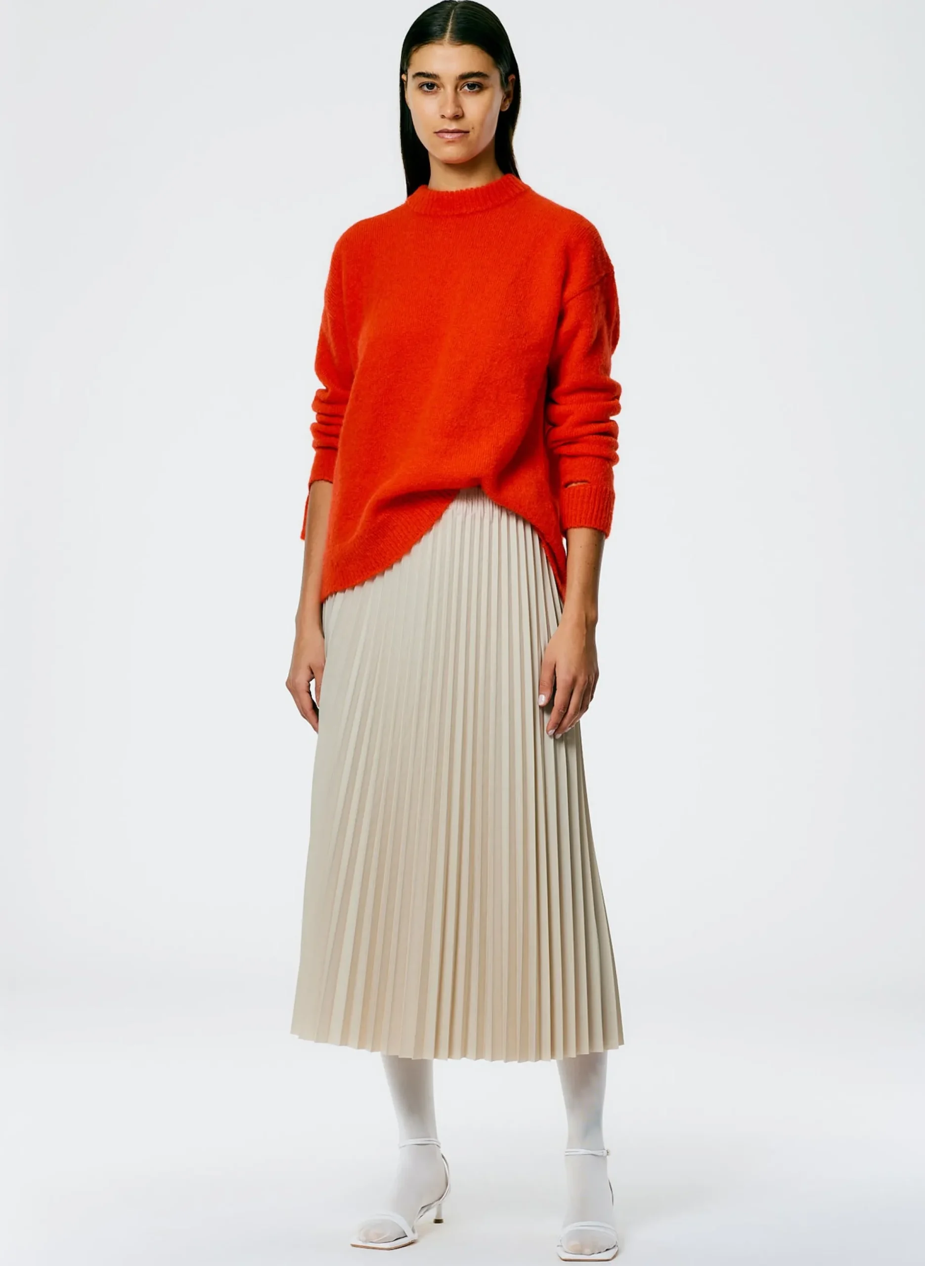 Soft Mohair Crewneck Easy Pullover