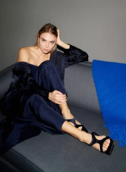 Spring Acetate Shirt With Cocoon Back