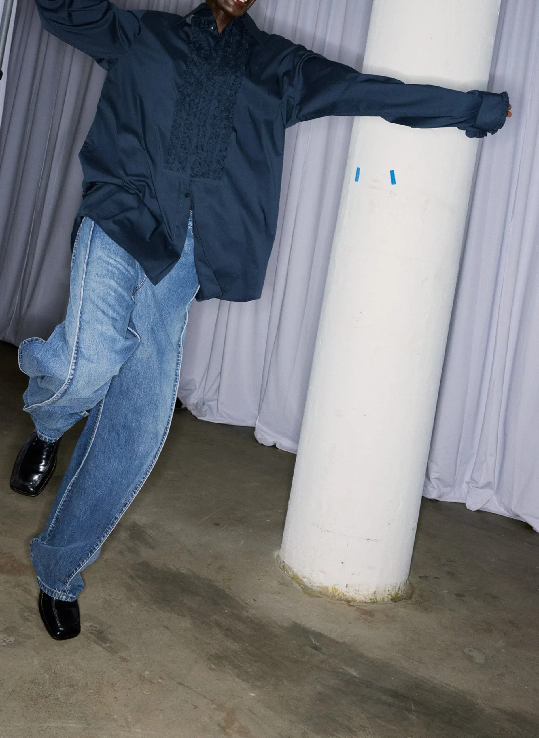 Spring Denim Tuck Jean