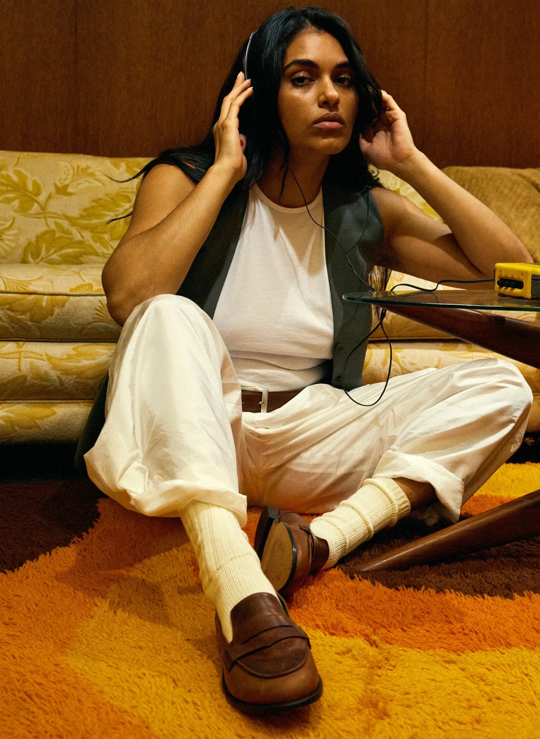 Stella Crispy Nylon Pleated Cargo Pant