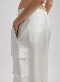 Stella Crispy Nylon Pleated Cargo Pant