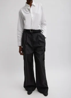 Stella Crispy Nylon Pleated Cargo Pant