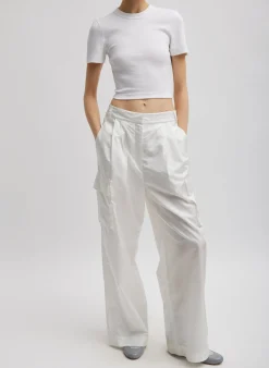 Stella Crispy Nylon Pleated Cargo Pant