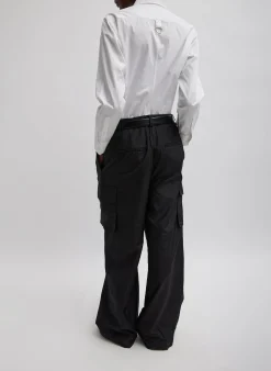 Stella Crispy Nylon Pleated Cargo Pant