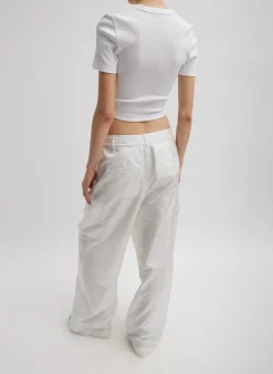 Stella Crispy Nylon Pleated Cargo Pant