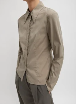 Stretch Cotton Nylon Circular Sleeve Shirt