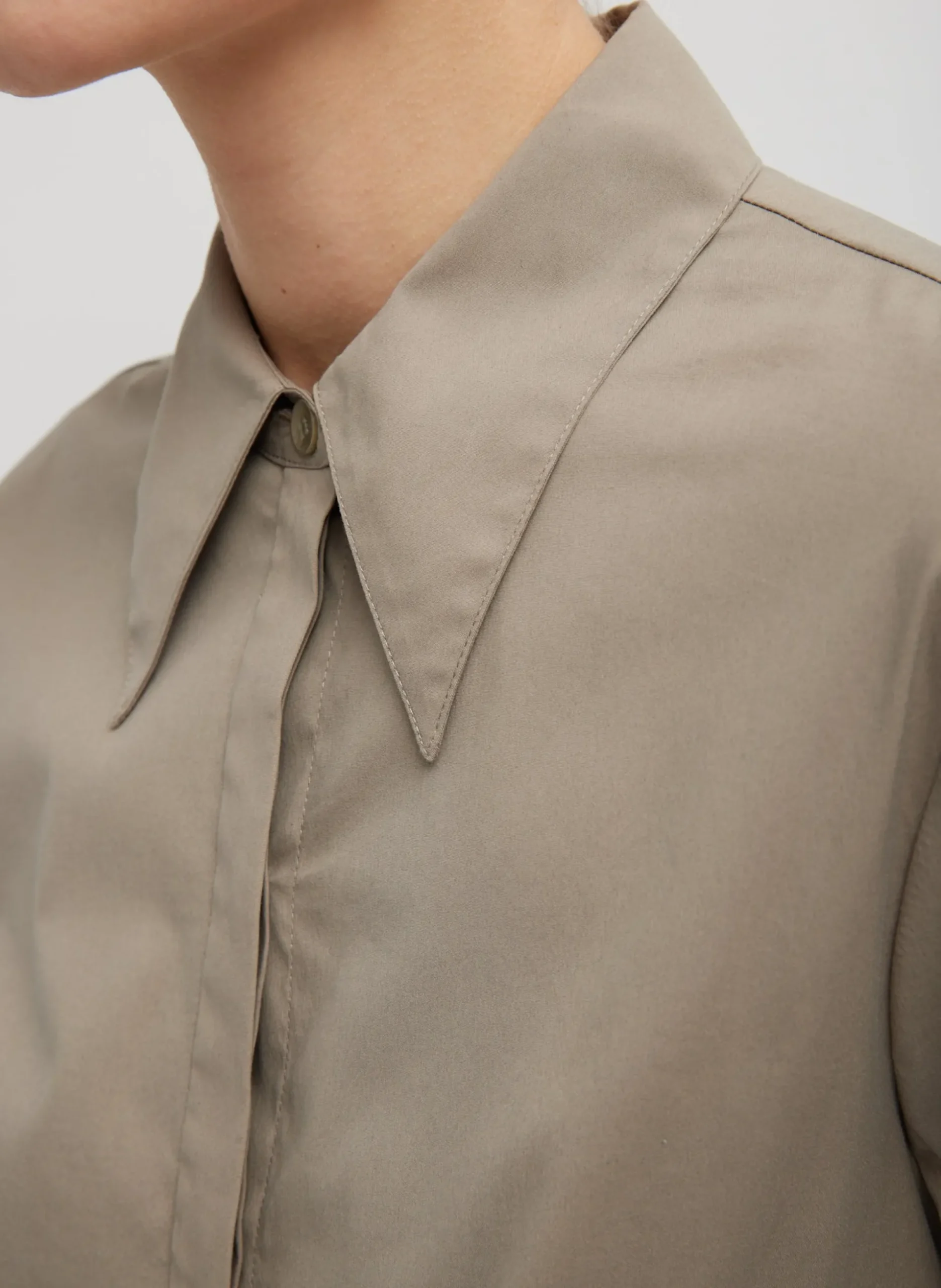 Stretch Cotton Nylon Circular Sleeve Shirt