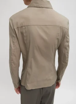 Stretch Cotton Nylon Circular Sleeve Shirt