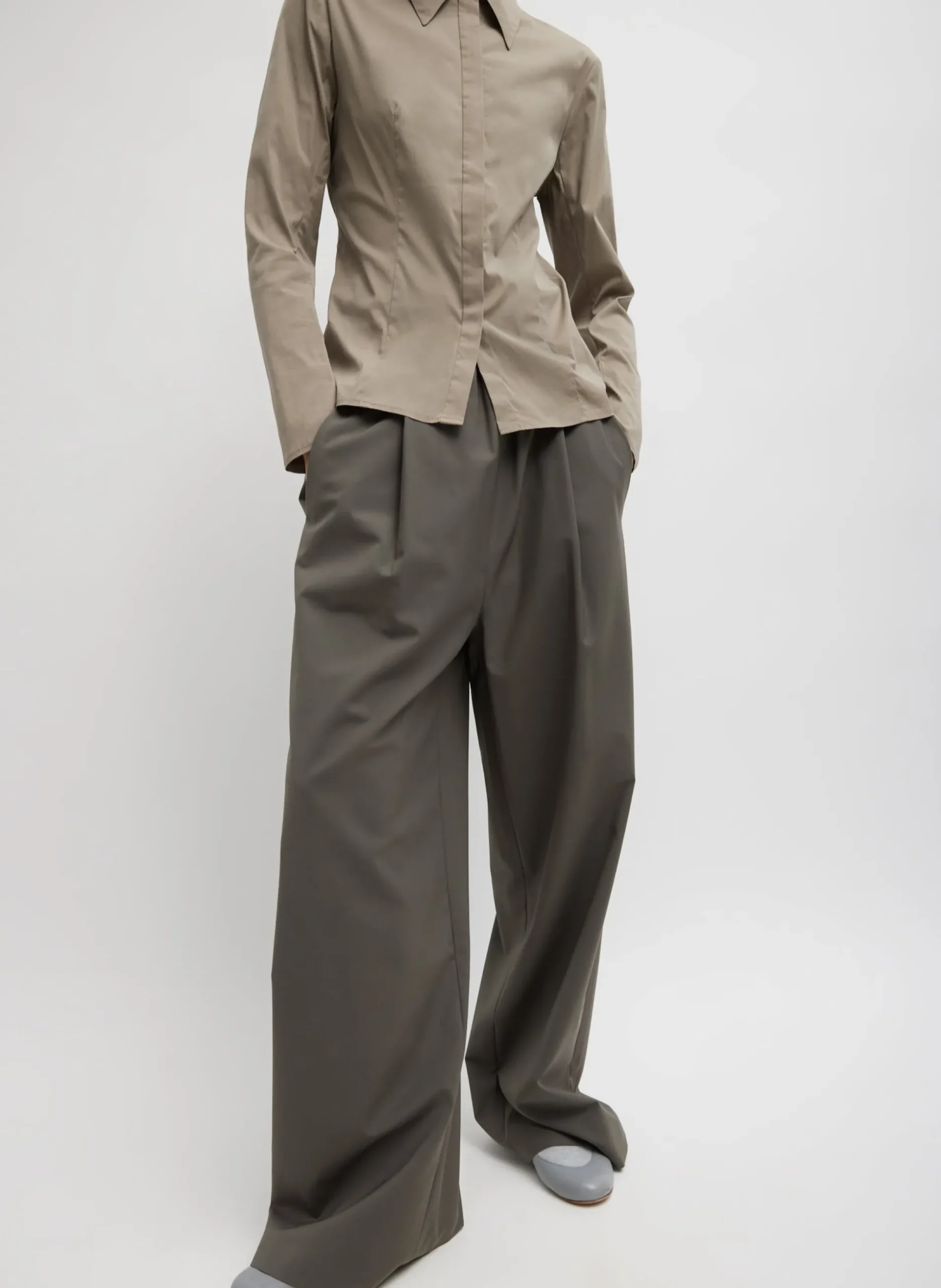 Stretch Cotton Nylon Circular Sleeve Shirt