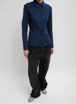 Stretch Cotton Nylon Circular Sleeve Shirt