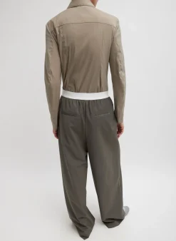 Stretch Cotton Nylon Circular Sleeve Shirt