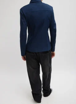 Stretch Cotton Nylon Circular Sleeve Shirt