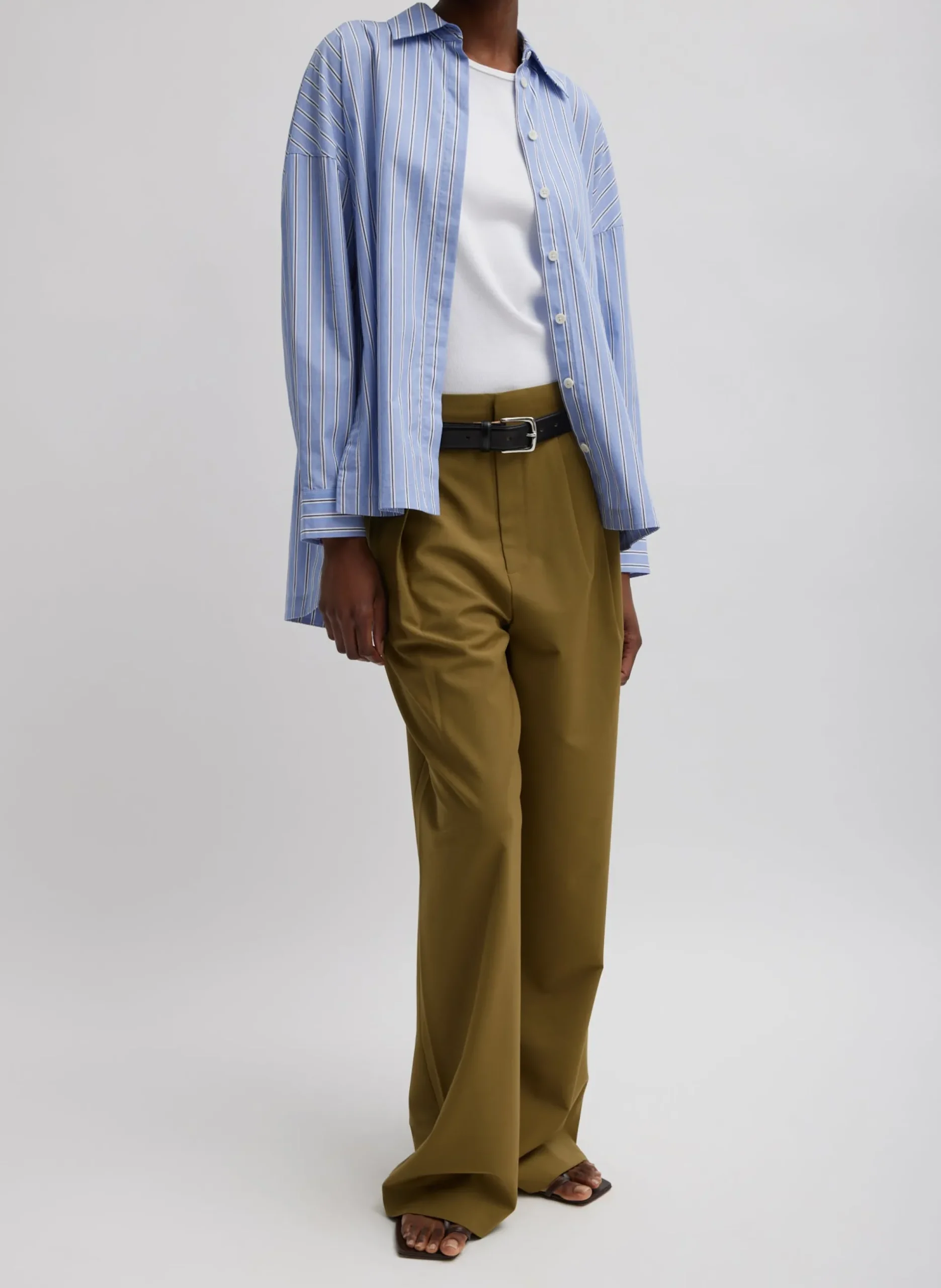 Striped Shirting Gabe Oversized Shirt