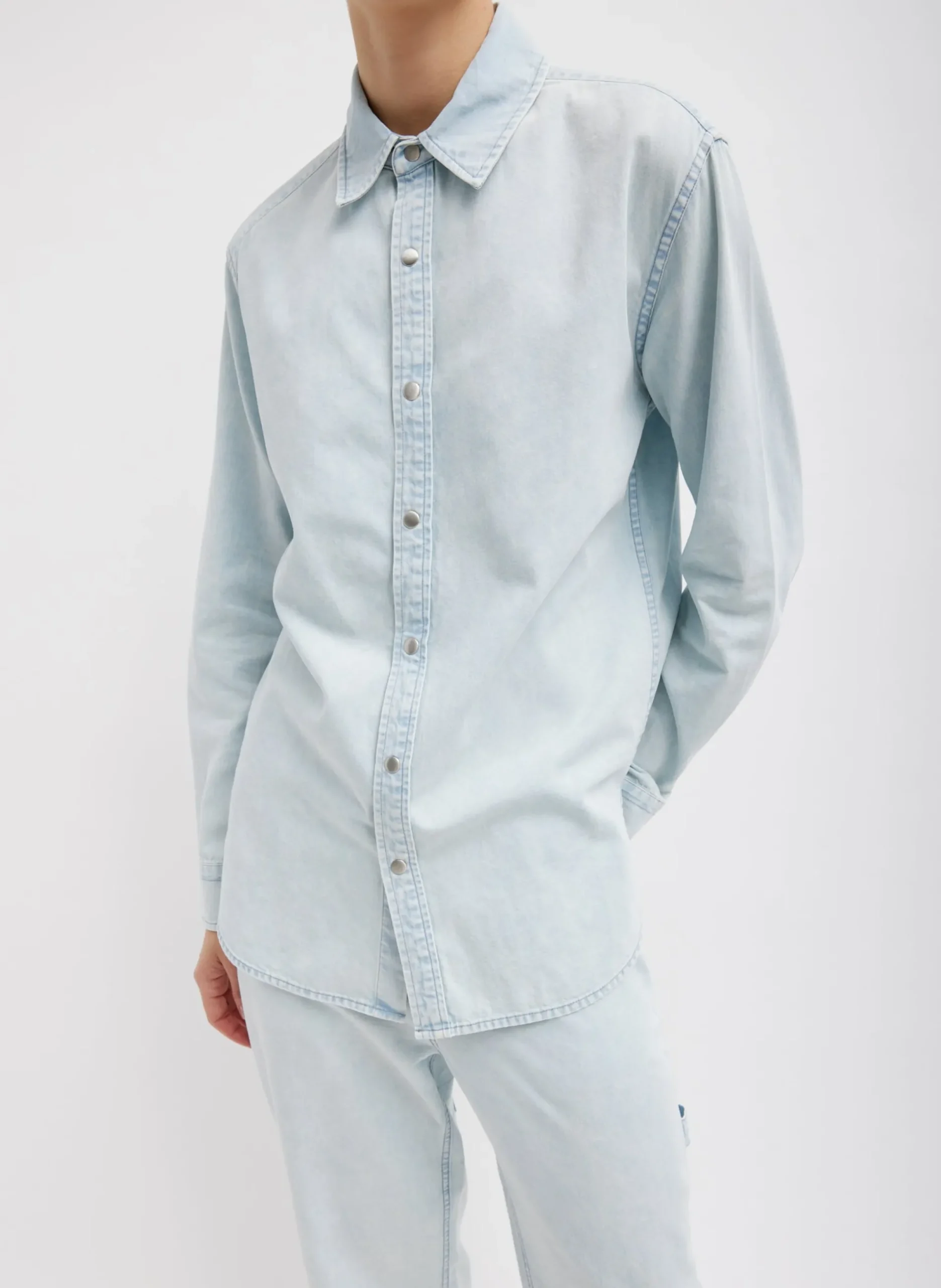Summer Denim Charlie Slim Men's Shirt