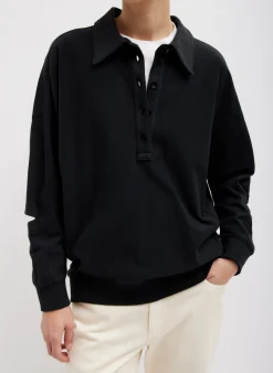 Summer Sweatshirting Polo Collar Sweatshirt