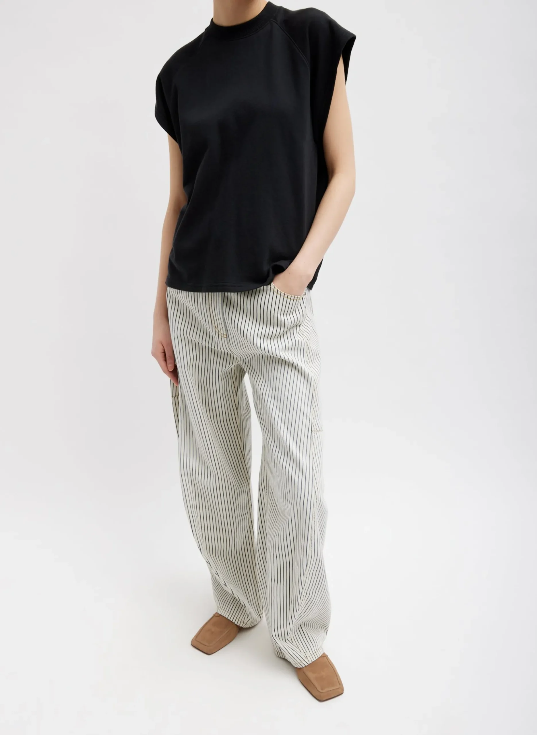 Summer Sweatshirting Sleeveless Easy Top