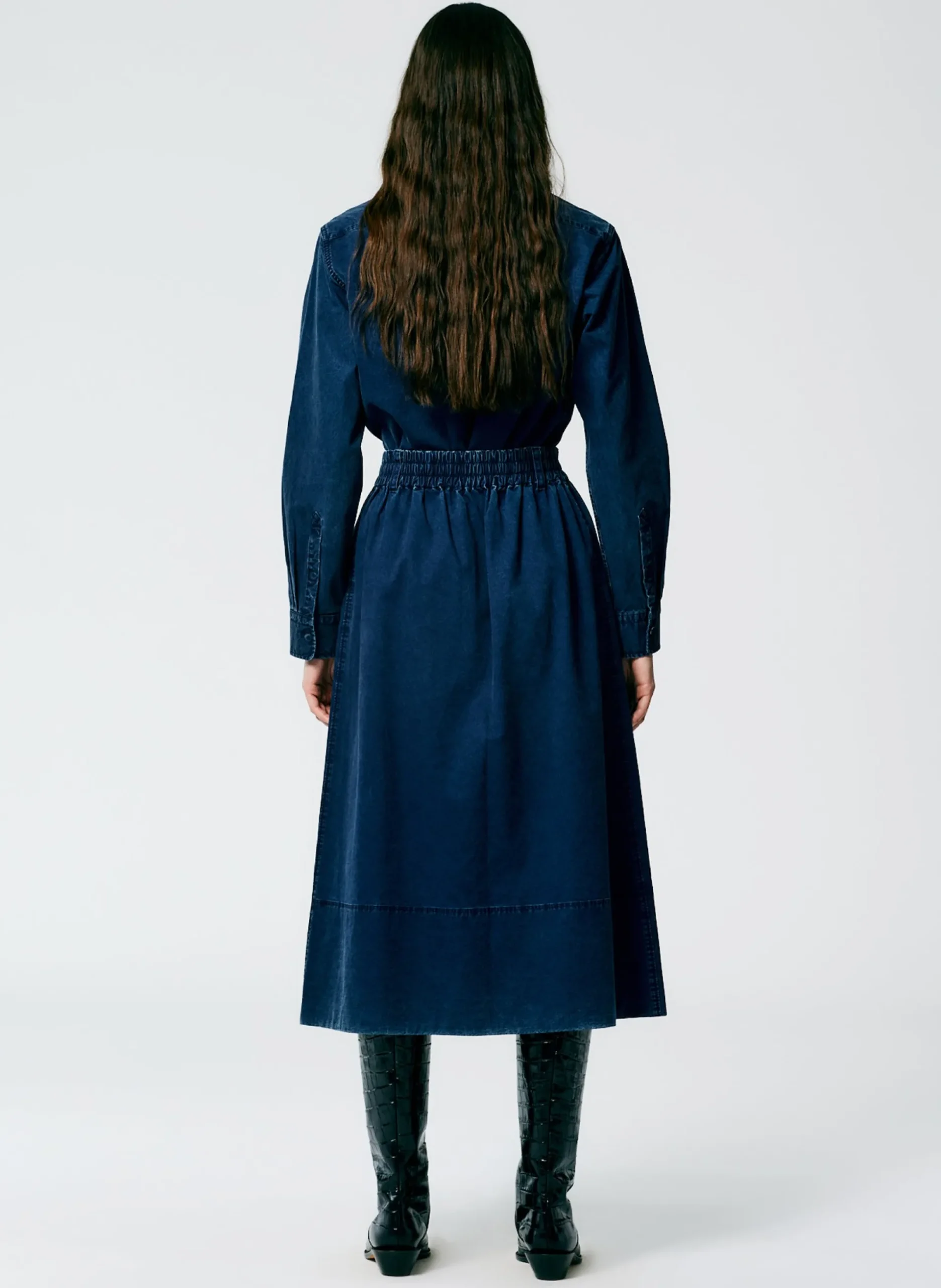 Tencel Cotton Pull On Full Skirt