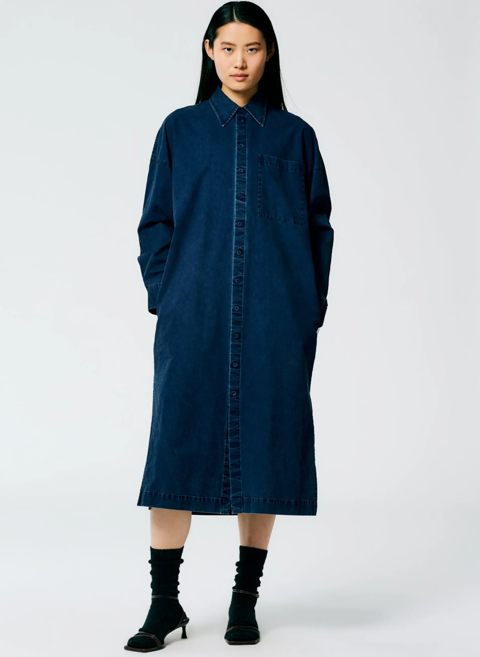 Tencel Cotton Shirtdress